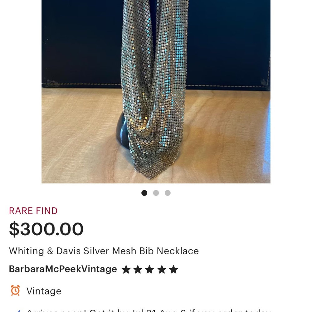 2 - Whiting & Davis Mesh Mate Necklaces - Picture 16 of 16